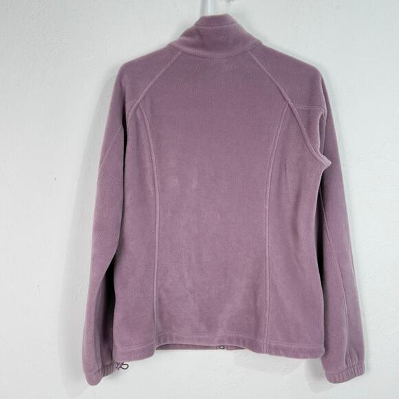 Columbia Fleece Jacket Womens‎ Medium Lavender Pink Soft Comfort Zip Pockets EUC - Picture 10 of 10